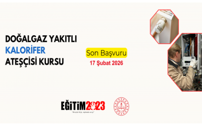 DOĞALGAZ YAKITLI KALORİFER ATEŞÇİSİ KURSU