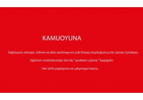 17 NİSAN BASIN AÇIKLAMASI