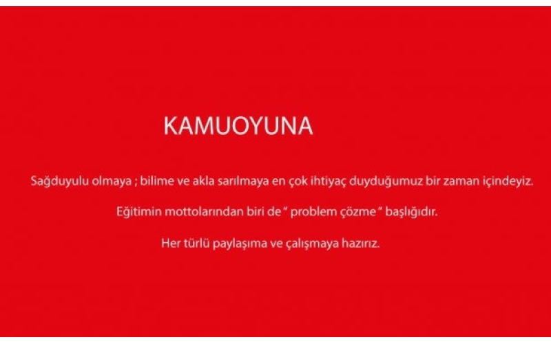 17 NİSAN BASIN AÇIKLAMASI
